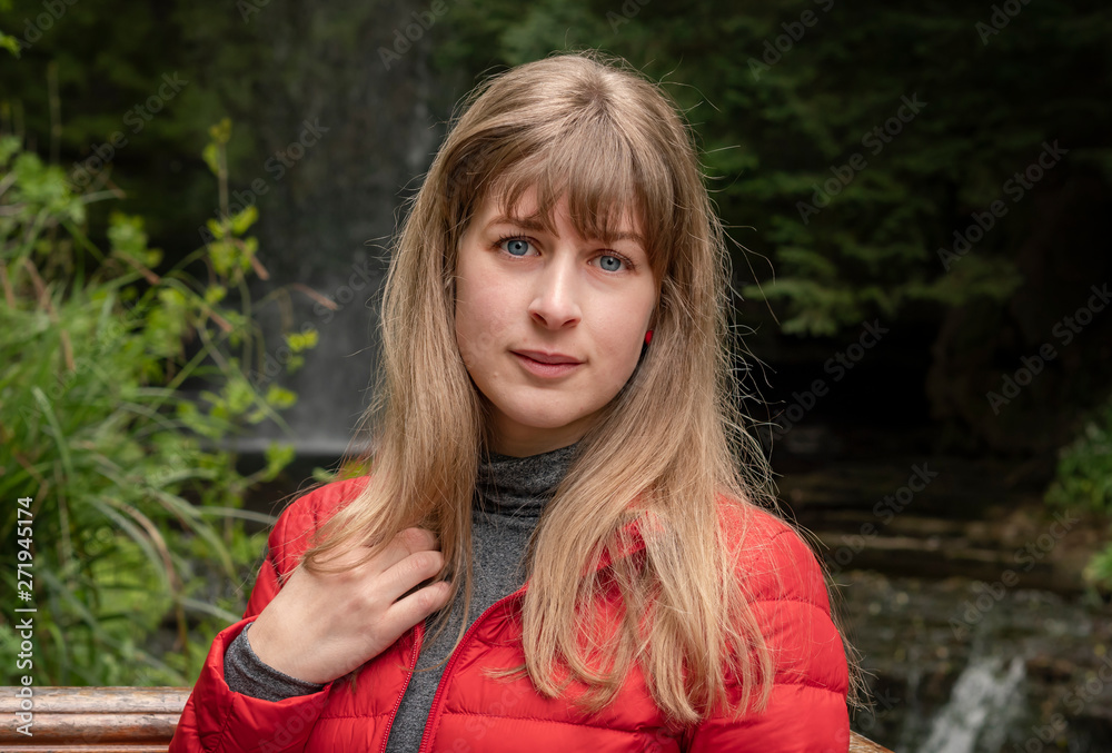 Portrait shot of a young 25 year old woman in the nature - travel photography Portrait shot of a young 25 year old woman in the nature - travel photography