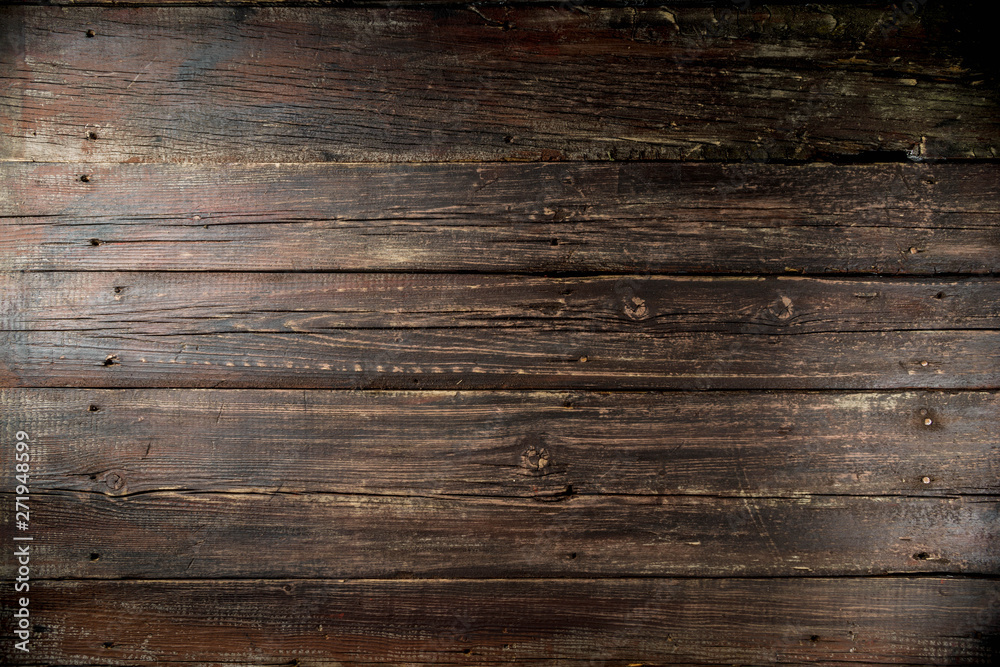 Dark old rustic wooden background Dark old rustic wooden background