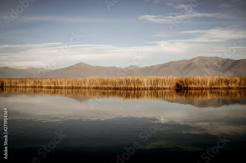 Prespes lake on a beautiful morning, Macedonia, Greece