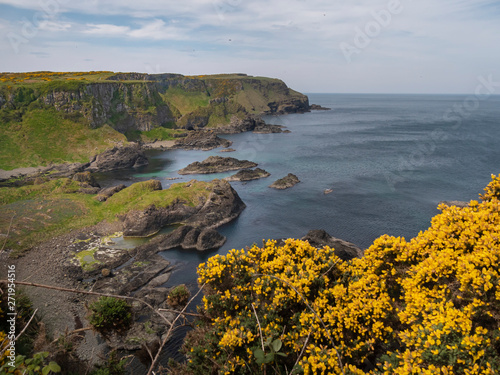 Amazing Causeway Coast in Northern Ireland on a sunny day - travel photography