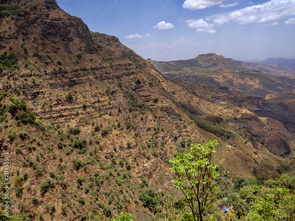 The beauty of a mountainous landscape in northern Ethiopia