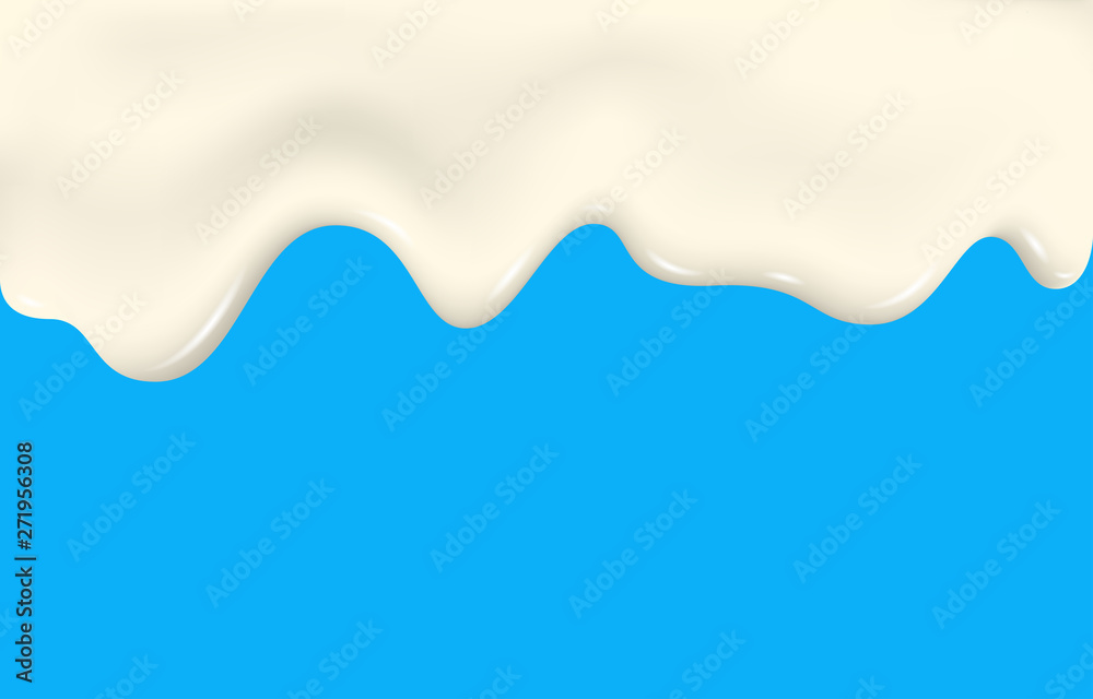 Dripping milk, cream, liquid, ice cream. Dripping milk, cream, liquid, ice cream.