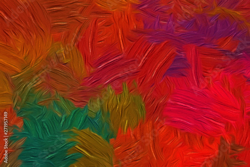 Fototapeta Naklejka Na Ścianę i Meble -  Abstract watercolor background. Colorful texture. Oil painting style. Fine art. Visionary surreal artwork. Mixed media. Graphic design. Unique pattern. Bright and warm artistic wallpaper.