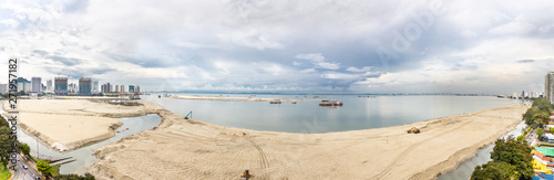Panoramic view of Penang's Gurney Drive sea reclamation © ThamKC