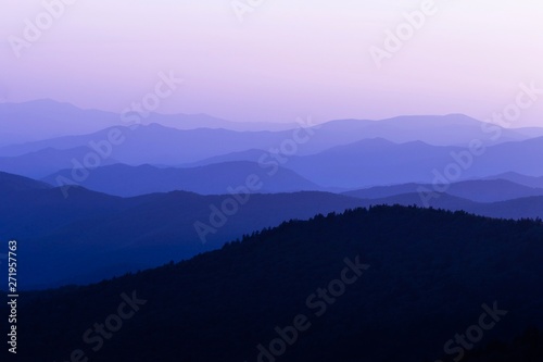 Sunset in the Great Smoky Mountain National Park