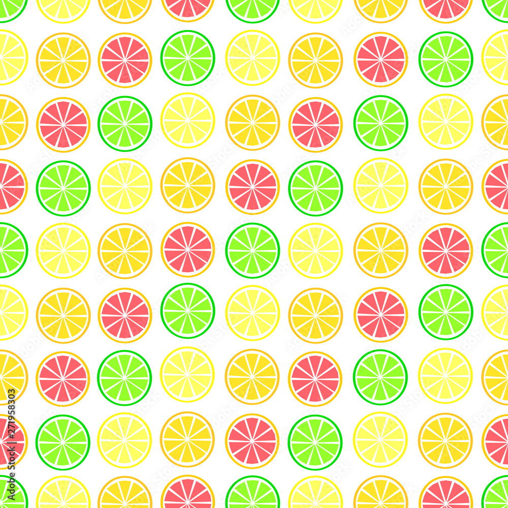 Seamless citrus pattern