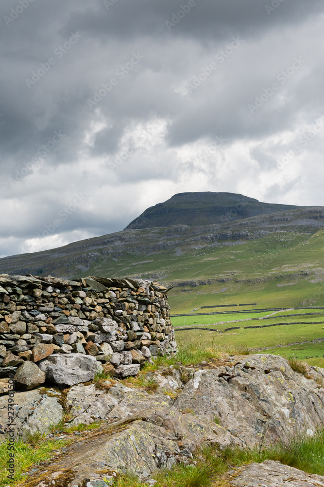 leading line to ingleborough in yorkshire dales leading line to ingleborough in yorkshire dales