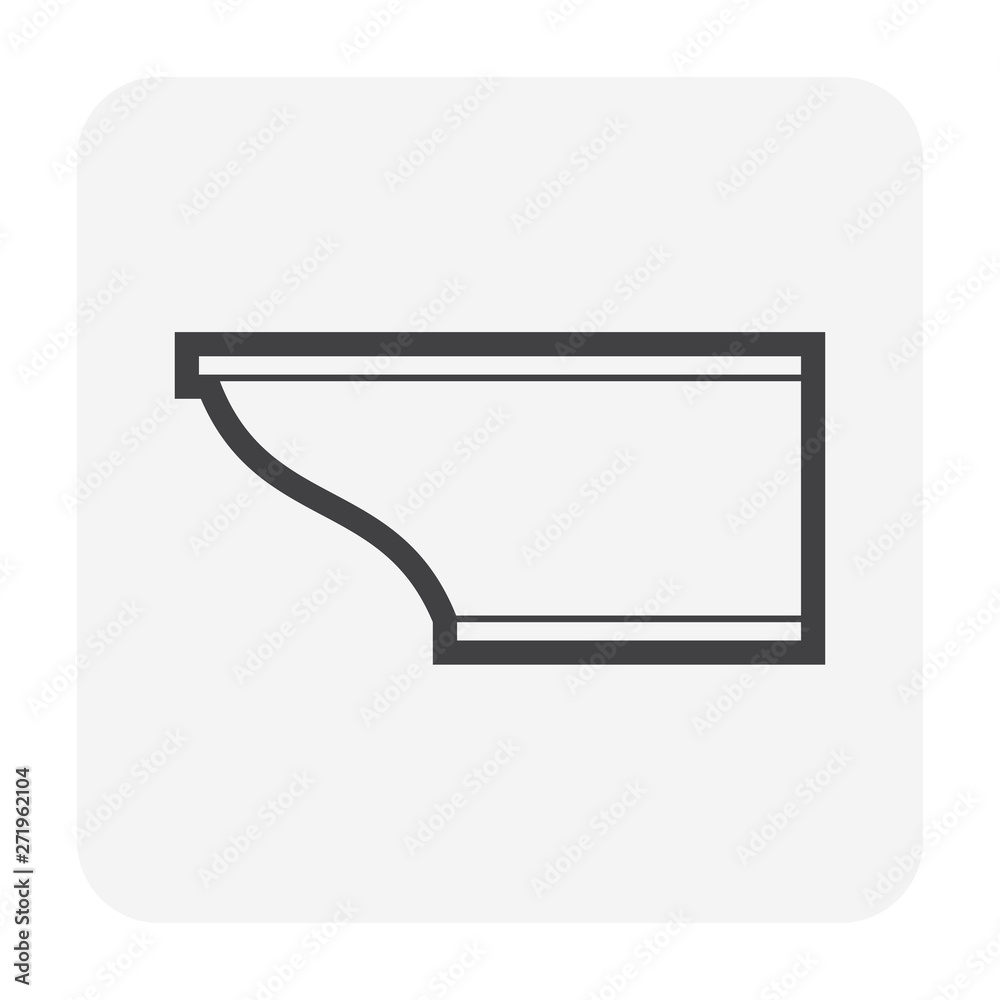 Fototapeta premium crown cornice icon