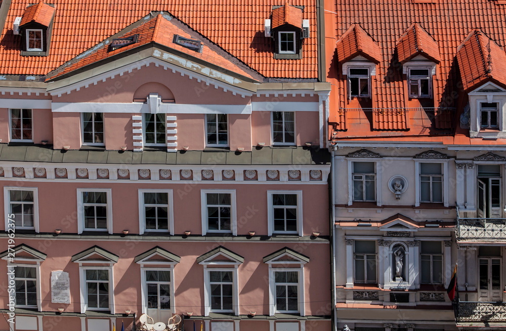 Obraz premium Building fragment in Old Town,Vilnius