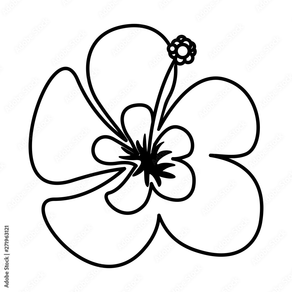 tropical exotic flower decoration icon tropical exotic flower decoration icon