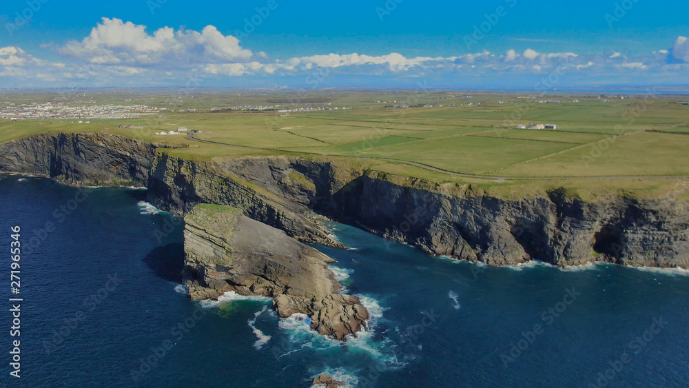 Awesome landscape at the Cliffs of Kilkee in Ireland - travel photography