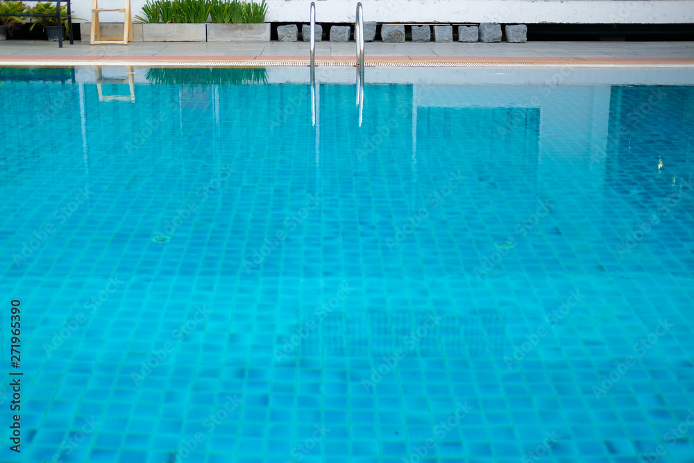 swimming pool in hotel resort. summer holiday vacation