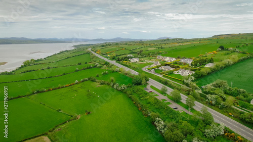 The wide landscape of Manorcunningham view in Ireland - travel photography