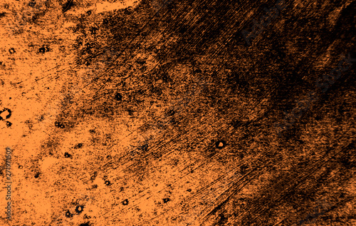 orange, black, summer paint background texture with grunge brush strokes