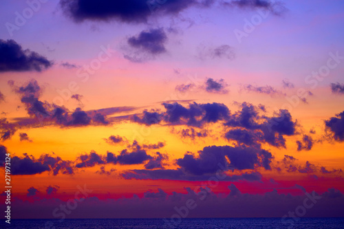 Clouds after the sunset. Spectacular nature background. Bali. © Ruslan Kokarev