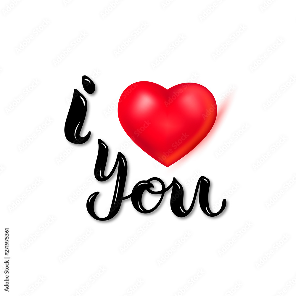 I Love You with heart isolated on background. Handwritten lettering I Love You vector illustration. Design element for St. Valentine's Day, invitation, party, greeting card, Mother's and Father's day. I Love You with heart isolated on background. Handwritten lettering I Love You vector illustration. Design element for St. Valentine's Day, invitation, party, greeting card, Mother's and Father's day.