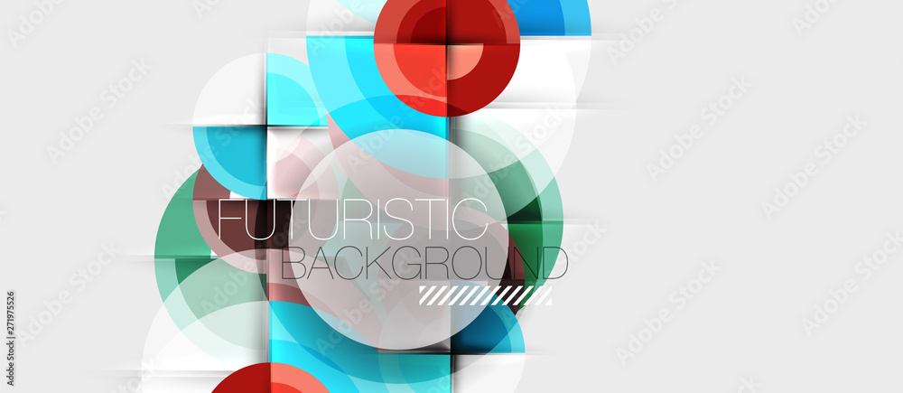 Geometric design abstract background - circles Geometric design abstract background - circles