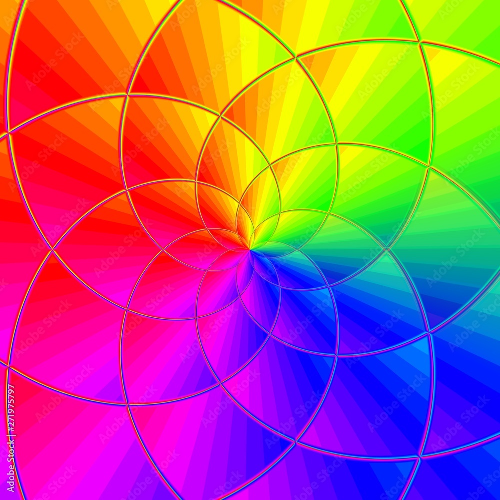 Obraz premium Image of rainbow lines and colorful background