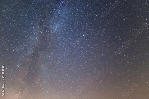 beautiful night sky with milky way  natural background