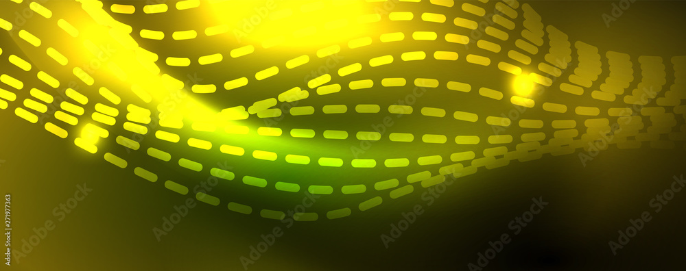 Shiny neon vector wave line abstract background, motion concept Shiny neon vector wave line abstract background, motion concept