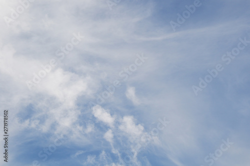 Fototapeta Naklejka Na Ścianę i Meble -  white clouds and blue sky background