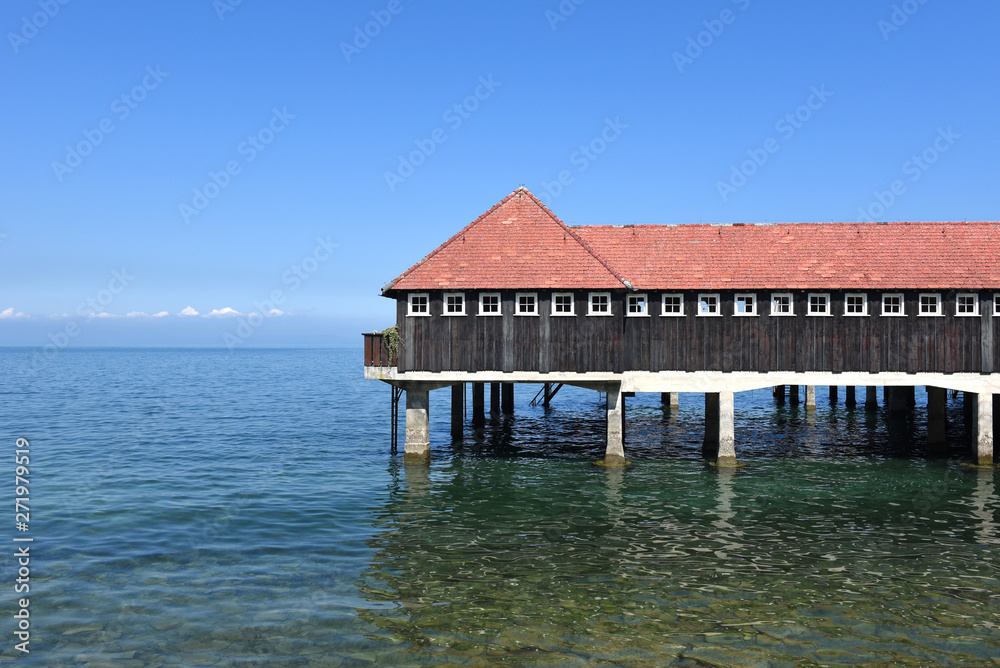 Historische Badhütte am Bodensee (Rorschach, Schweiz)