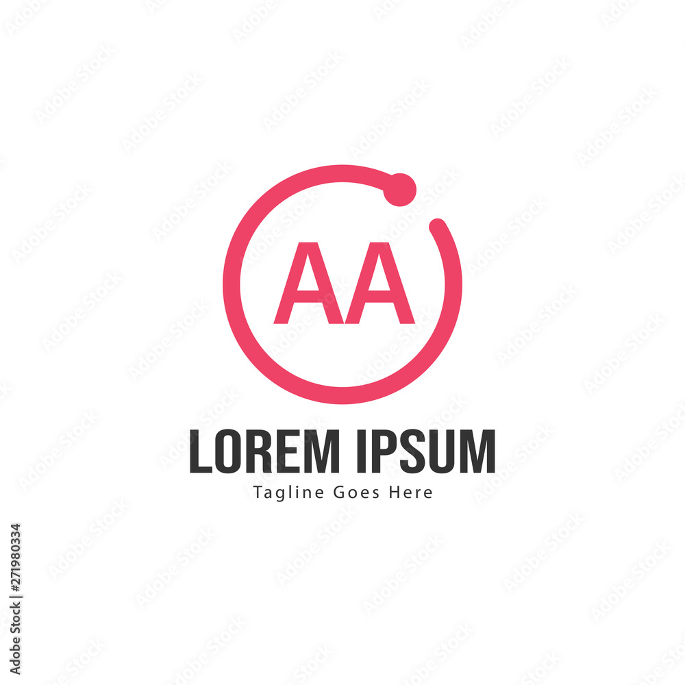AA Letter Logo Design. Creative Modern AA Letters Icon Illustration AA Letter Logo Design. Creative Modern AA Letters Icon Illustration