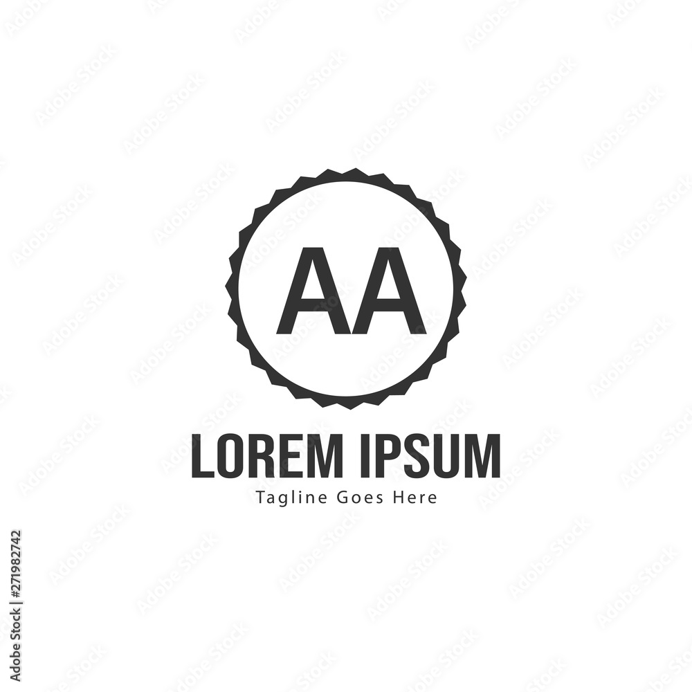 AA Letter Logo Design. Creative Modern AA Letters Icon Illustration AA Letter Logo Design. Creative Modern AA Letters Icon Illustration