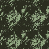 Summer camouflage of various shades of pine green color