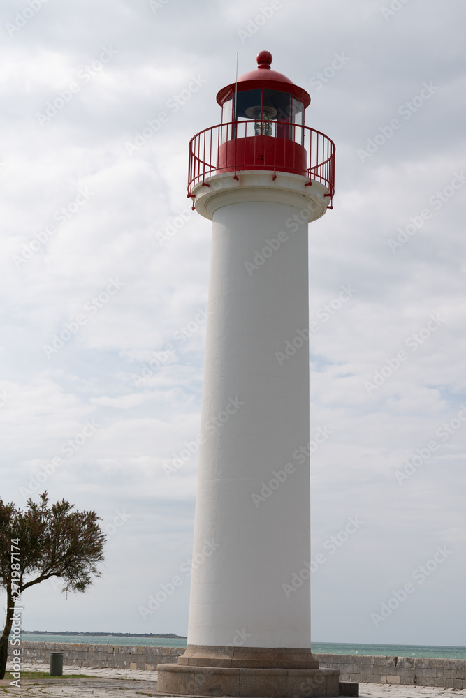 Lighthouse in Saint Martin de Ré in Ile de Ré in southwestern France
