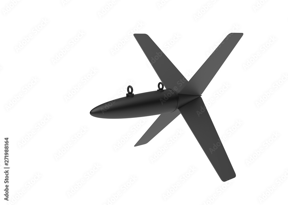 Aerial Bomb on white background. 3d illustration Aerial Bomb on white background. 3d illustration
