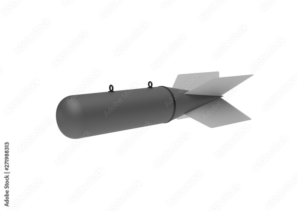 Aerial Bomb on white background. 3d illustration Aerial Bomb on white background. 3d illustration