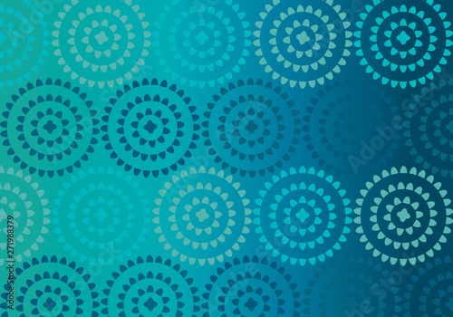Turquoise blue color palette vector pattern yoga mats