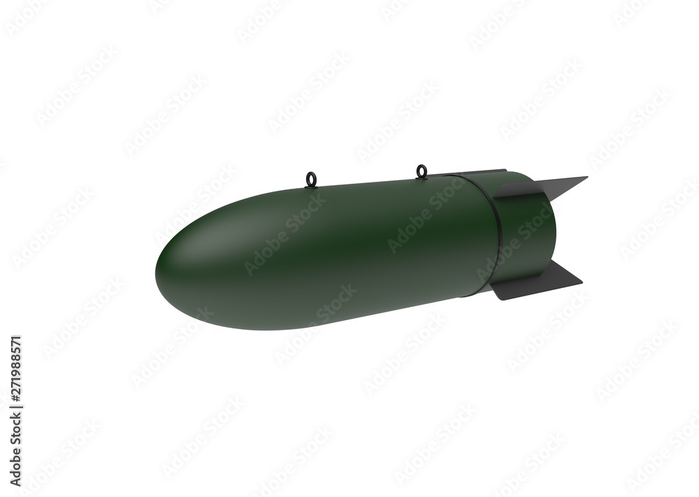 Aerial Bomb on white background. 3d illustration Aerial Bomb on white background. 3d illustration