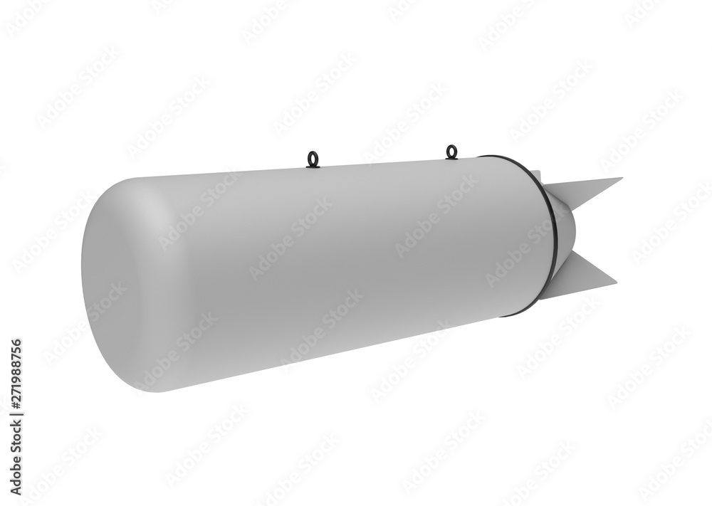 Aerial Bomb on white background. 3d illustration Aerial Bomb on white background. 3d illustration