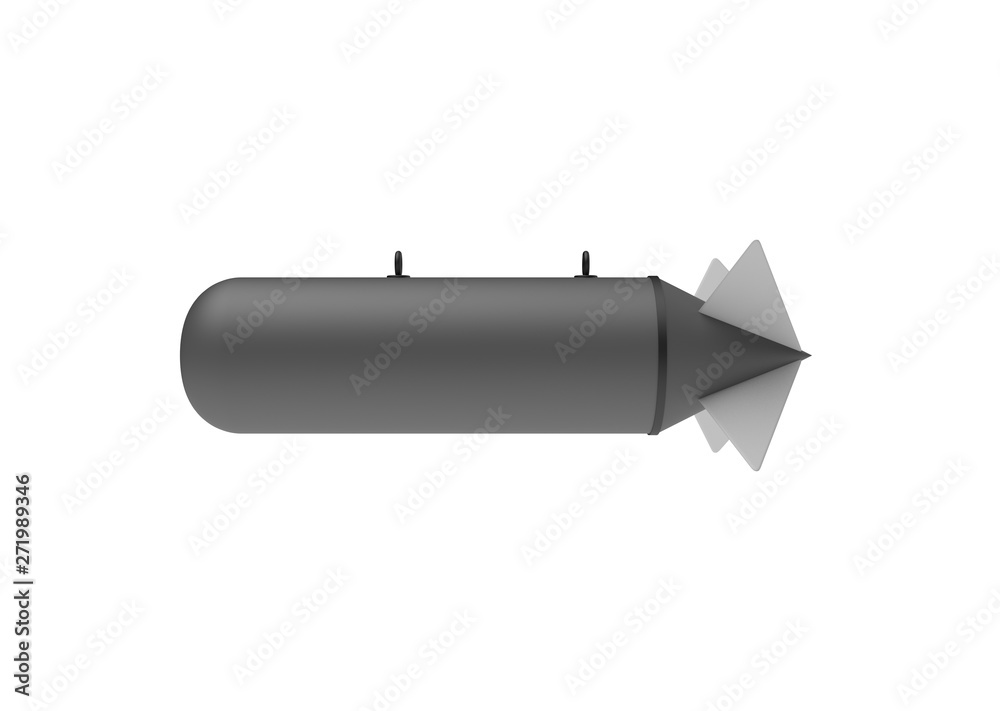 Aerial Bomb on white background. 3d illustration Aerial Bomb on white background. 3d illustration