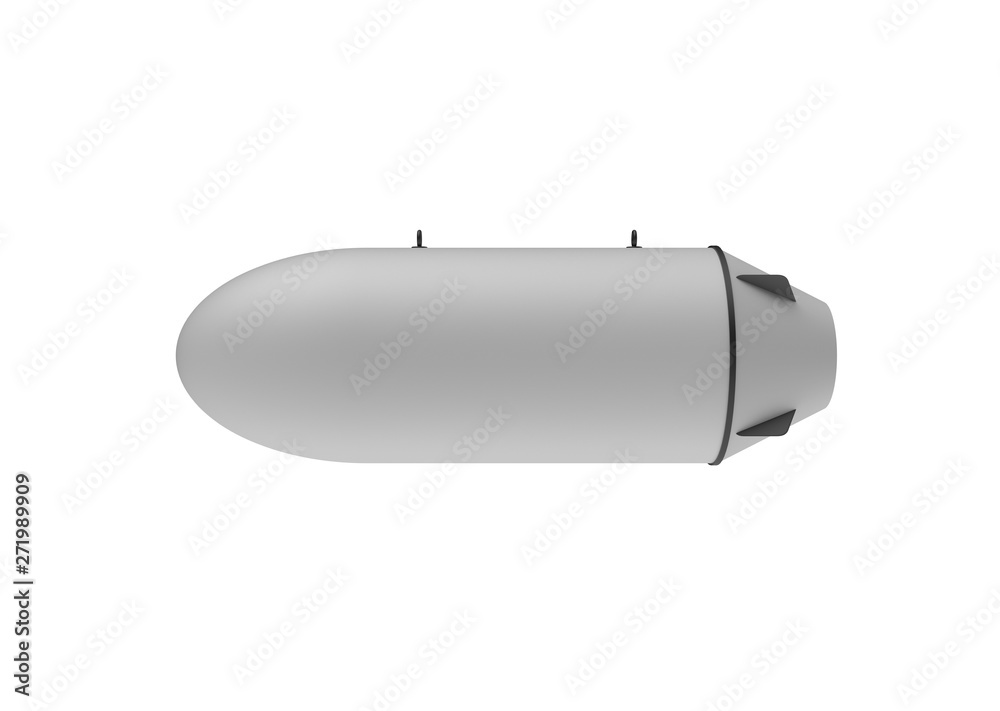 Aerial Bomb on white background. 3d illustration Aerial Bomb on white background. 3d illustration