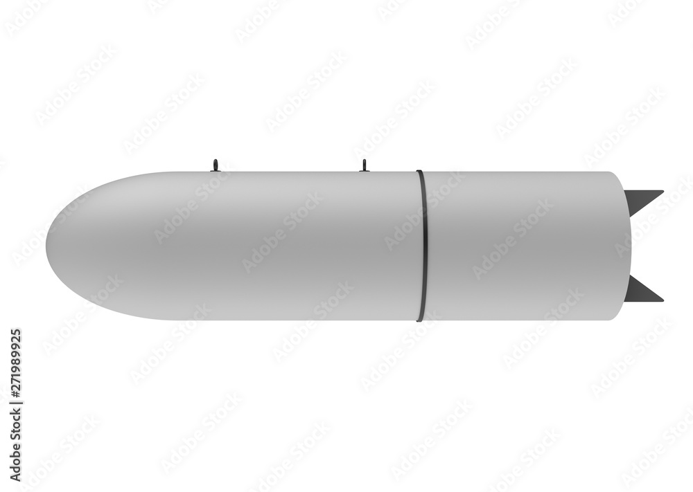 Aerial Bomb on white background. 3d illustration Aerial Bomb on white background. 3d illustration