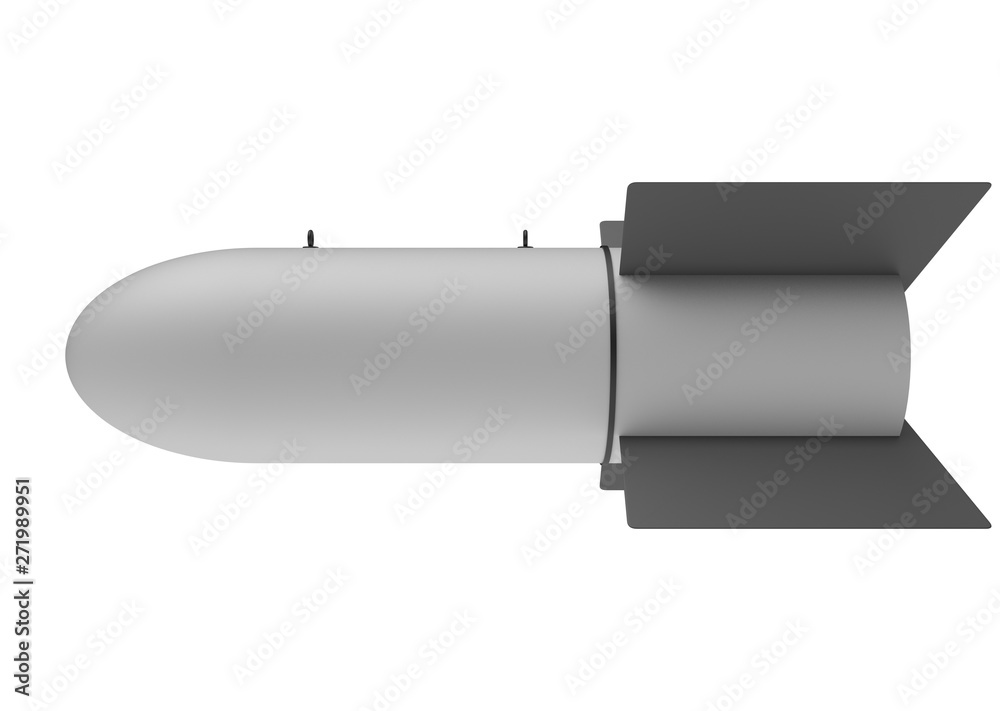 Aerial Bomb on white background. 3d illustration Aerial Bomb on white background. 3d illustration
