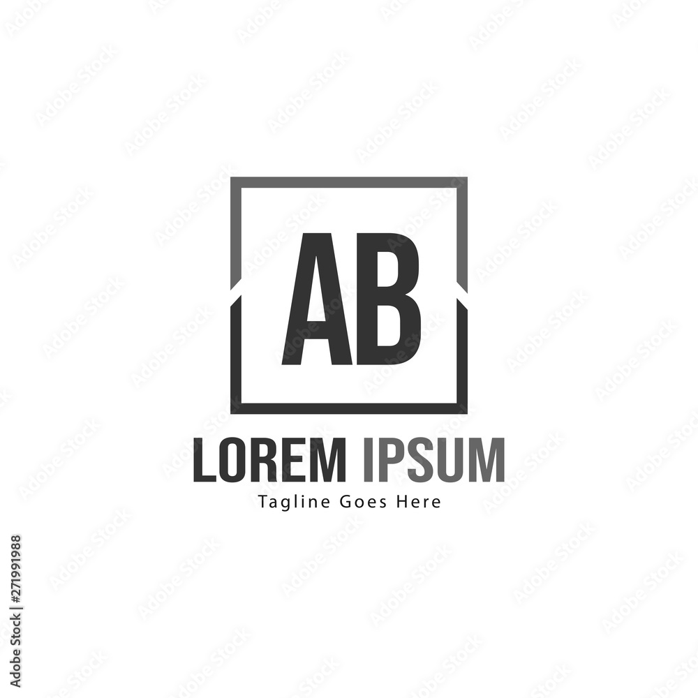 AB Letter Logo Design. Creative Modern AB Letters Icon Illustration AB Letter Logo Design. Creative Modern AB Letters Icon Illustration