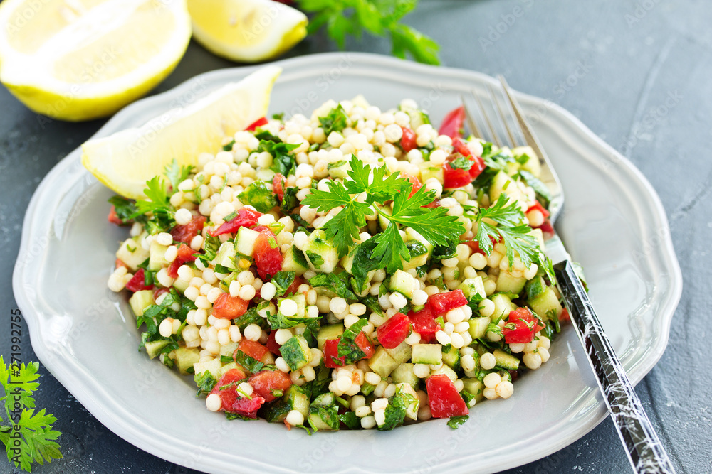 Taboulet salad with bulgur. Eastern cuisine. Taboulet salad with bulgur. Eastern cuisine.