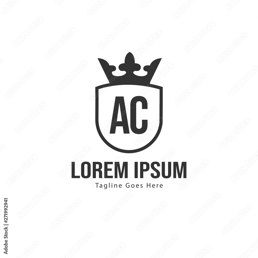 AC Letter Logo Design. Creative Modern AC Letters Icon Illustration AC Letter Logo Design. Creative Modern AC Letters Icon Illustration