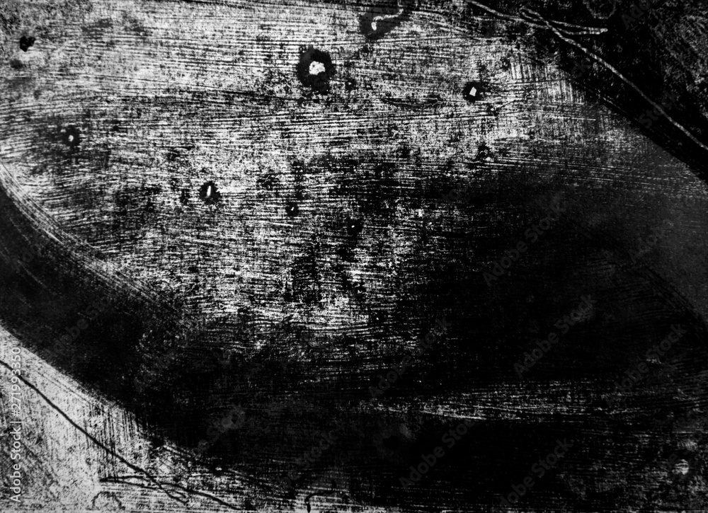 black white paint background texture with grunge brush strokes - obrazy, fototapety, plakaty 