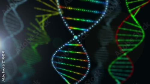DNA and medical and technology background. Health and science icon.