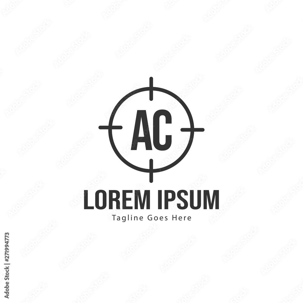 AC Letter Logo Design. Creative Modern AC Letters Icon Illustration AC Letter Logo Design. Creative Modern AC Letters Icon Illustration