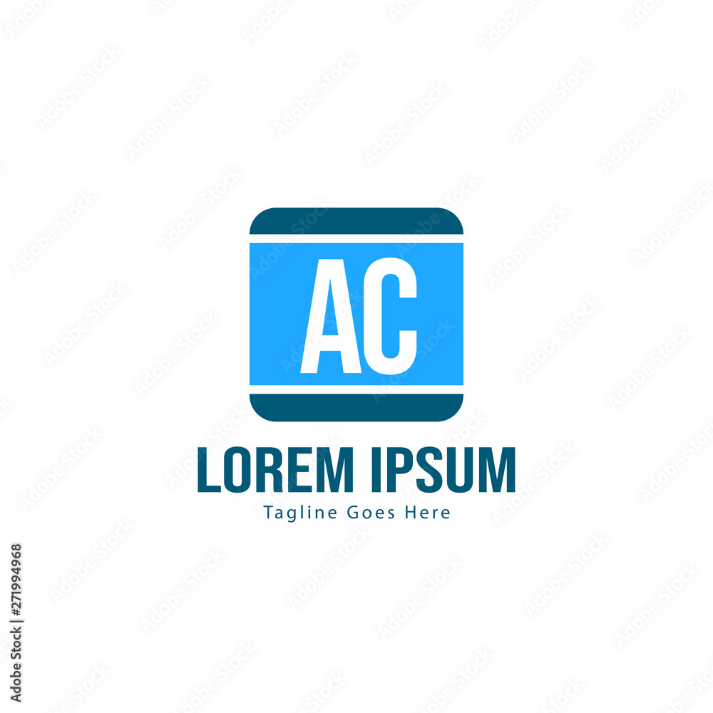 AC Letter Logo Design. Creative Modern AC Letters Icon Illustration AC Letter Logo Design. Creative Modern AC Letters Icon Illustration