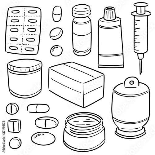 vector set of medicine