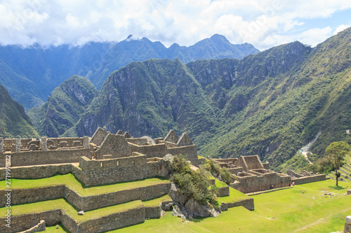 view on the mountains of macchu piccu