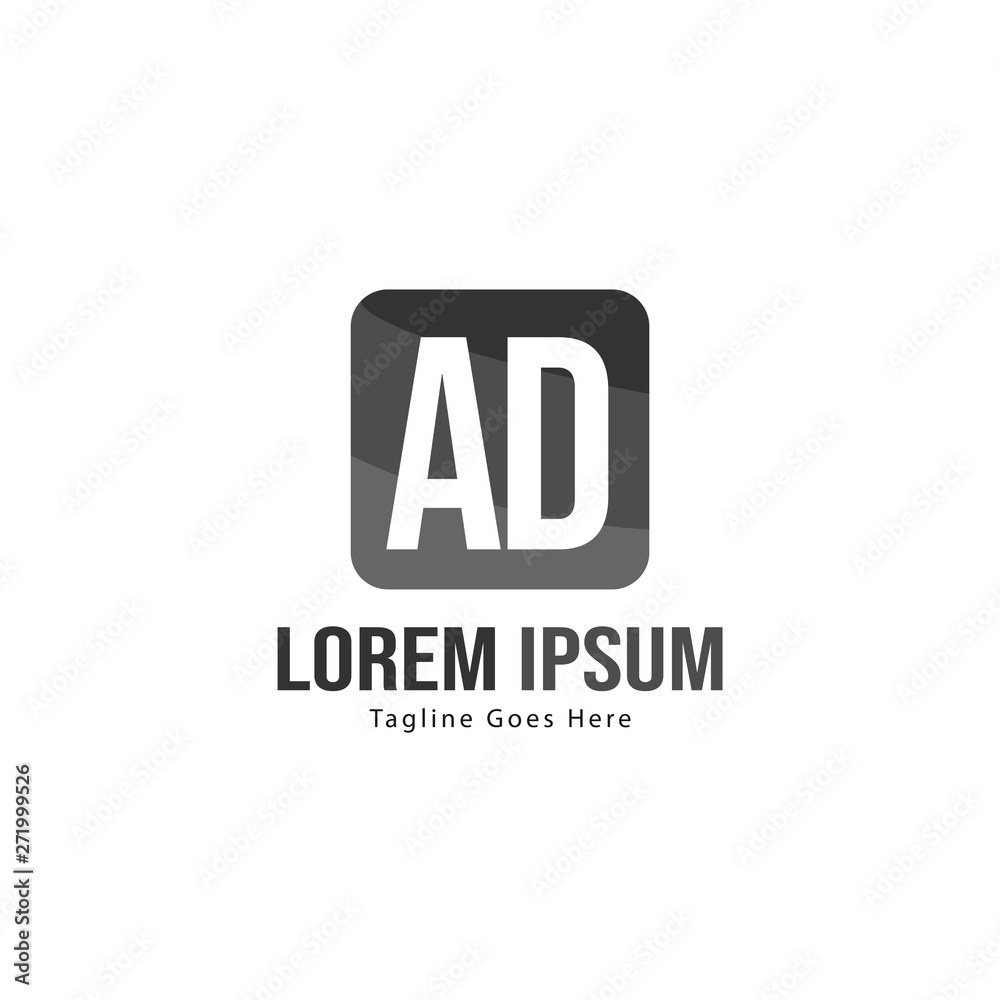 AD Letter Logo Design. Creative Modern AD Letters Icon Illustration AD Letter Logo Design. Creative Modern AD Letters Icon Illustration