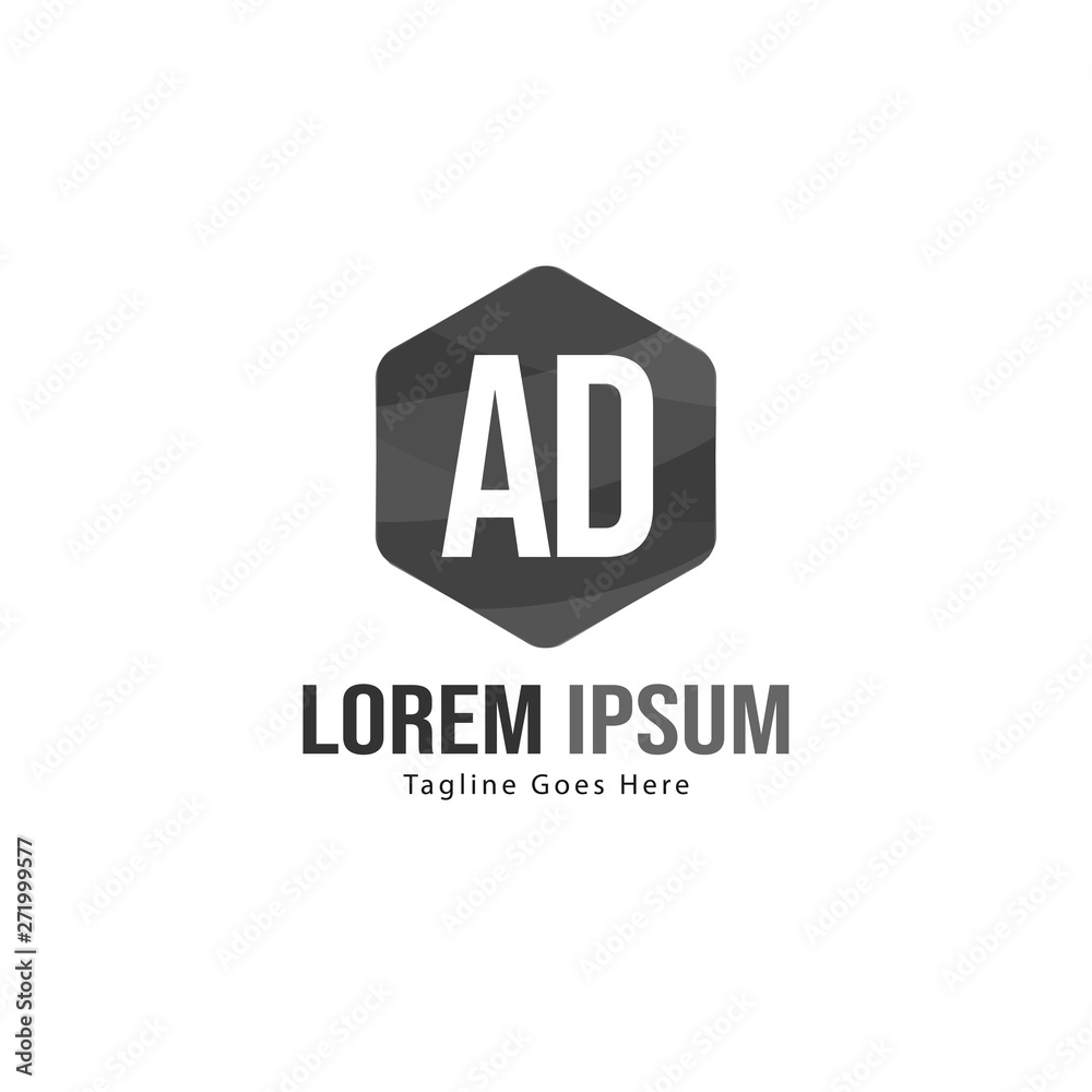 AD Letter Logo Design. Creative Modern AD Letters Icon Illustration AD Letter Logo Design. Creative Modern AD Letters Icon Illustration